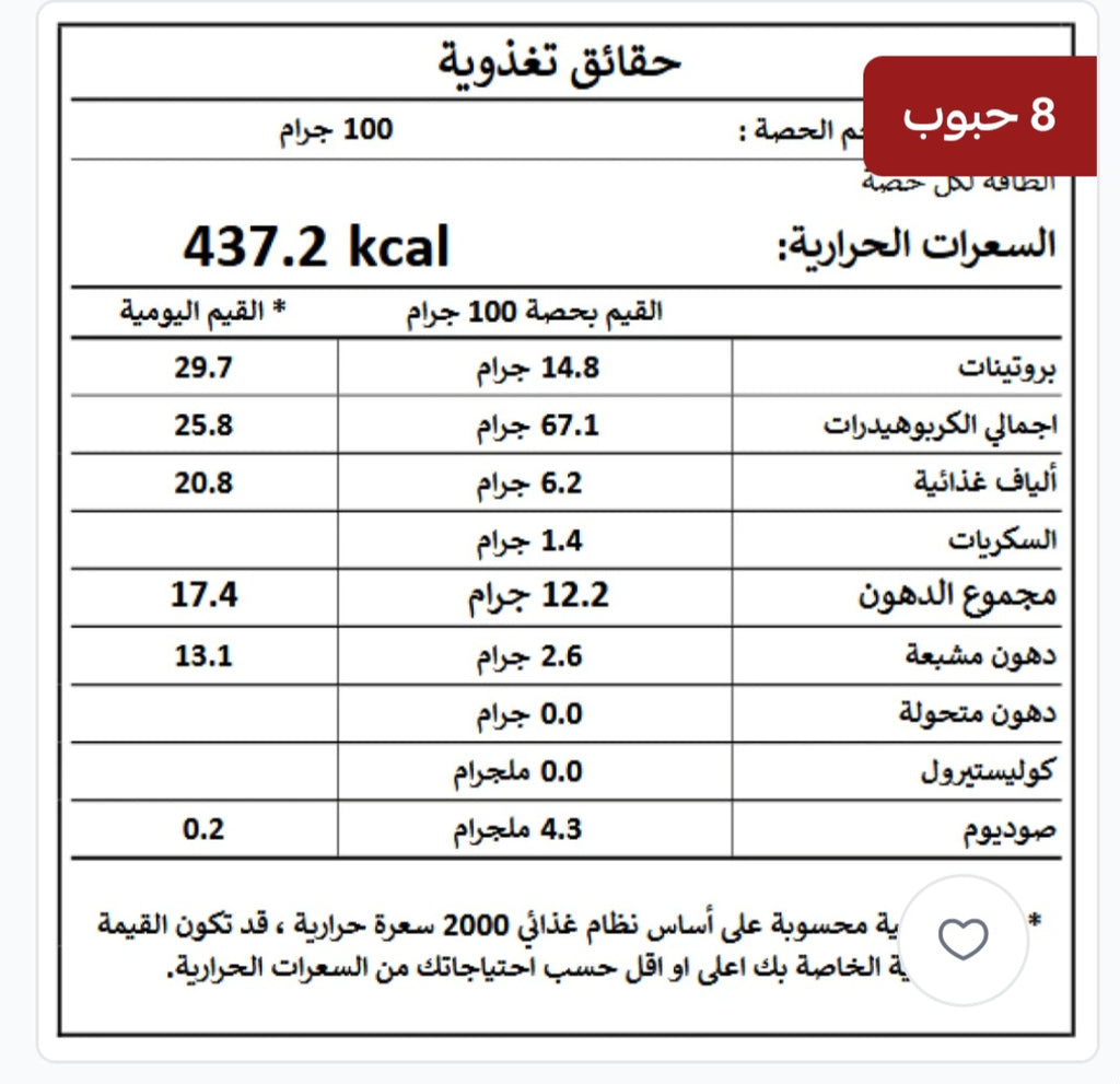 طحين نسيم 8 حبوب – خالٍ من الجلوتين 100% | طبيعي وصحي (1 كجم)